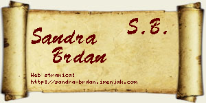 Sandra Brdan vizit kartica